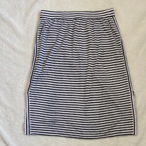 Eileen Fisher Black and White Striped Skirt - Size Medium